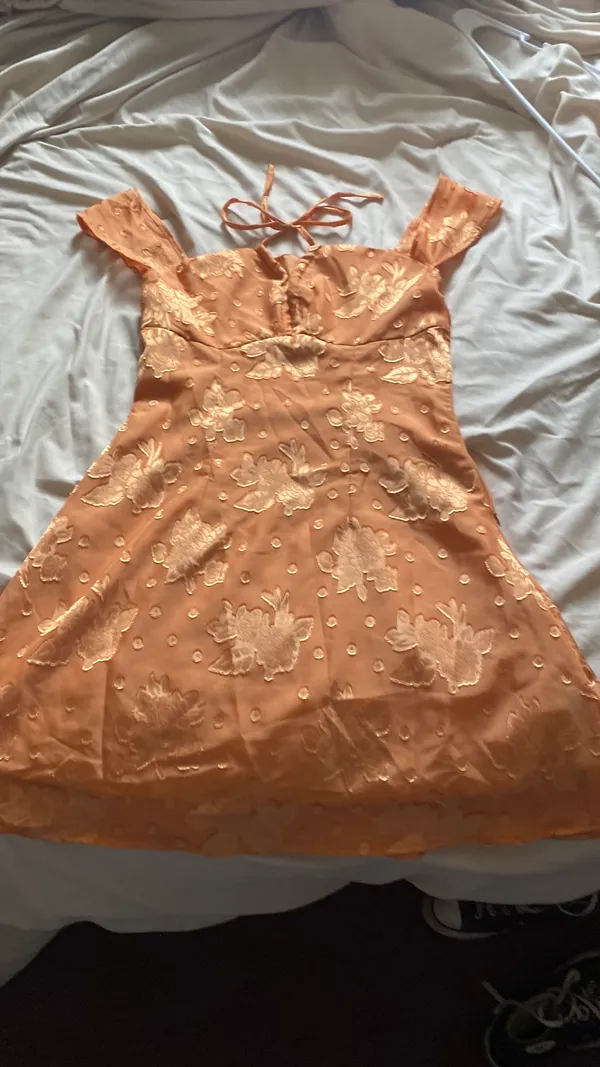 Cider dress orange floral - Image 4