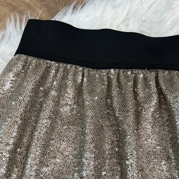 Free People flashing lights metallic sequined skirt - Image 4