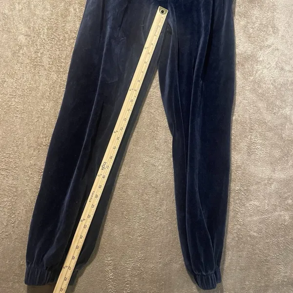 Brandy Melville J. Galt Sweatpants Womens Small Joggers Navy Blue Pants Pockets - Image 6