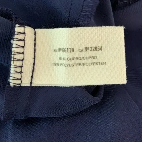 Anthropologie Daughters Of The Liberation Navy Blue Pleated‎ Tapered Pants High Rise 4 Tall - Image 5