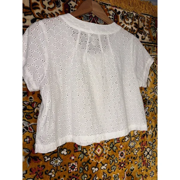 NWT Deadstock Limited Too Baby Doll White Eyelet Lace Crop Top sz 20 - Image 6