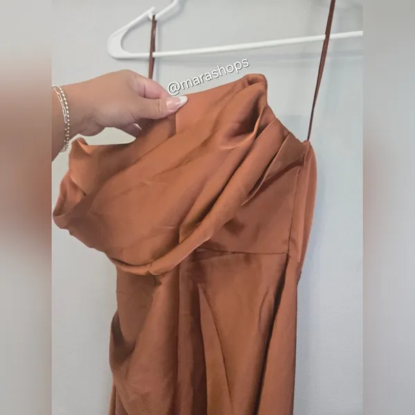 Thats So Fetch Lola Maxi Dress Rust Orange Size 14 - Image 5