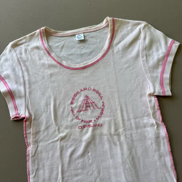 Y2K Era “Rock & Roll Hall Of Fame” Baby Tee - Image 3