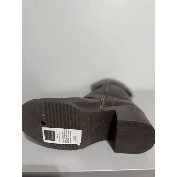 Rare Dolce Vita Lenon Leather Moto Boots Buttered Oak Size 6 Unreleased Sample - Image 15