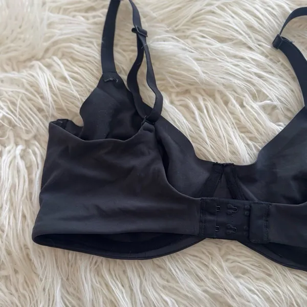 Skims Fits Everybody Unlined Demi Bra Onyx Size 38DD - Image 8