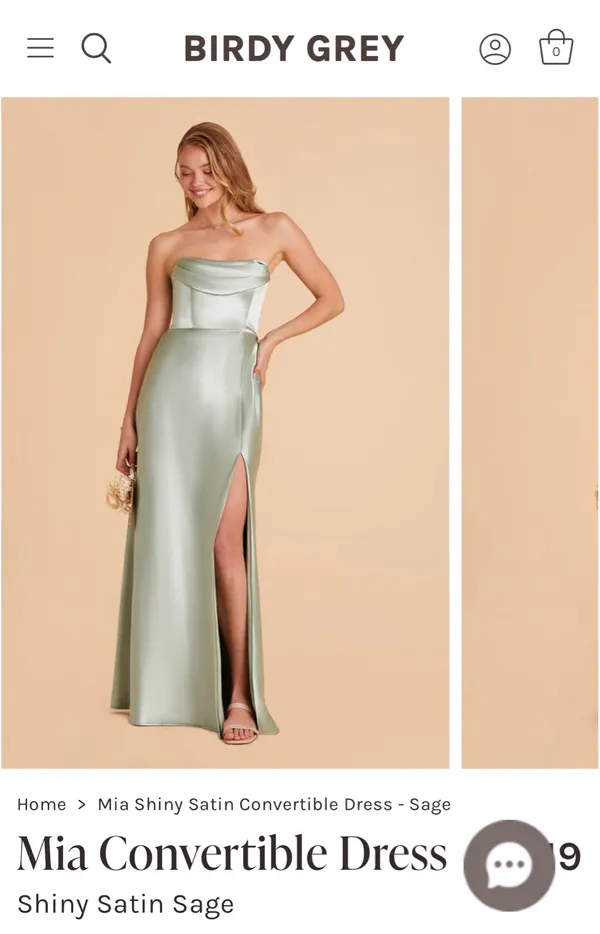 Birdy Grey Mia Dress Shiny Satin Sage - Image 3