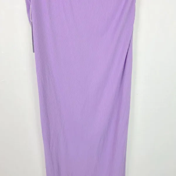NWT Six/Fifty The Everly One-Shoulder Midi Dress Ribbed Purple Size Medium M NEW - Image 12