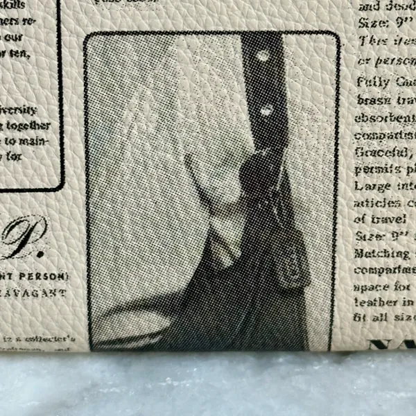 NWT Coach Large Corner Zip Wristlet in Vintage Newspaper Print - Image 3