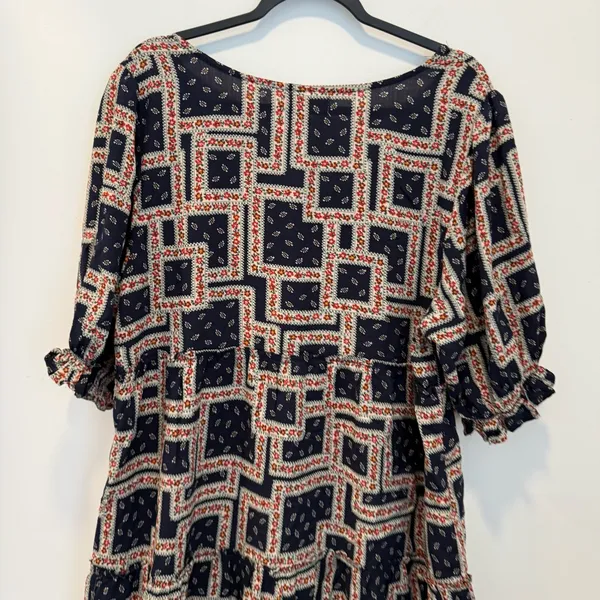 Natural Life Collette Navy Floral Maxi Dress size L - Image 9