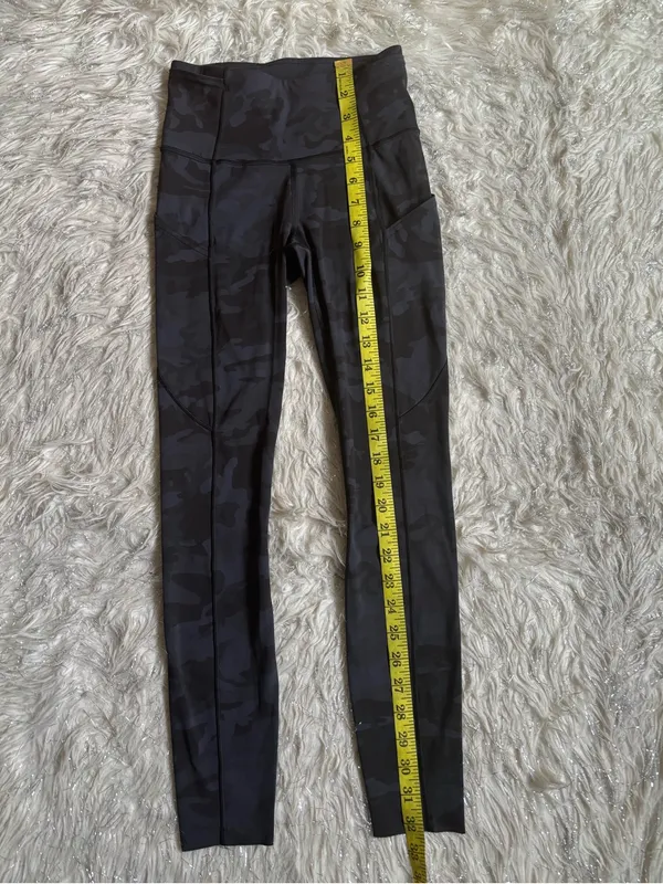 Lululemon Athletica Multi Gray Camo Women’s Fast Free High-Rise Leggings Size 2 - Image 6