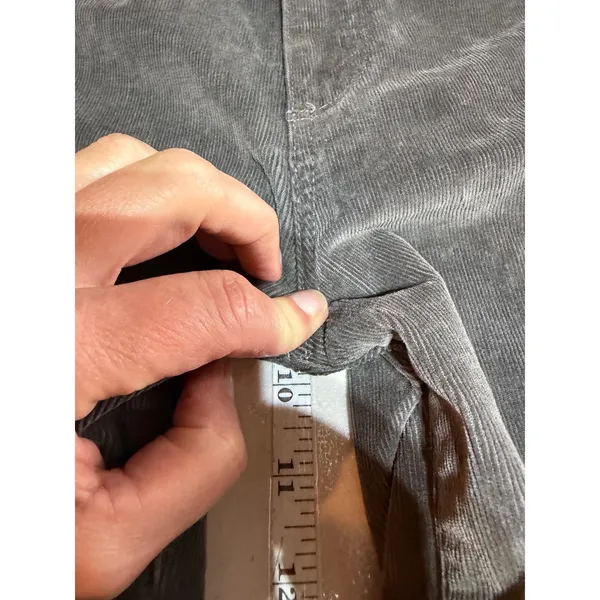 Paige‎ Bell Canyon Pants Womens 25 Gray Corduroy High Rise Flare Tall Boho Retro - Image 10