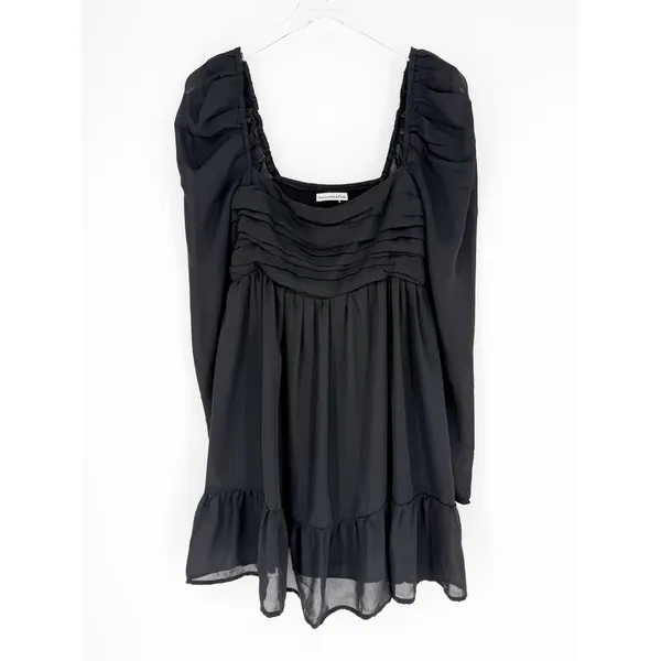 Abercrombie & Fitch Emerson‎ Black Mini Dress Women's M Cottagecore - Image 2