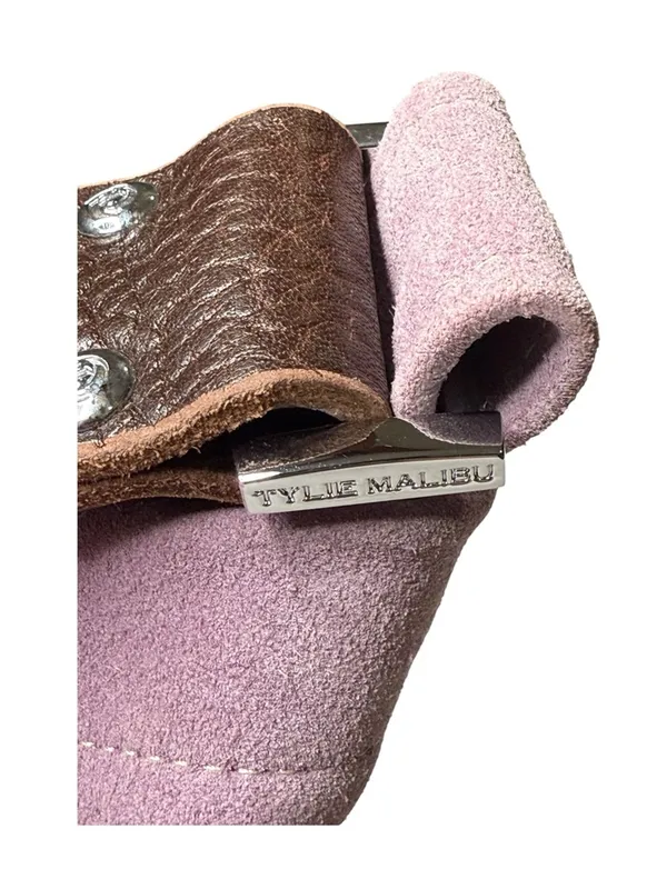 Deadstock: new Tylie Malibu ᪣ Utility Suede Hobo Bag ᪣ Crystal Strap ᪣ Lilac Y2K - Image 14