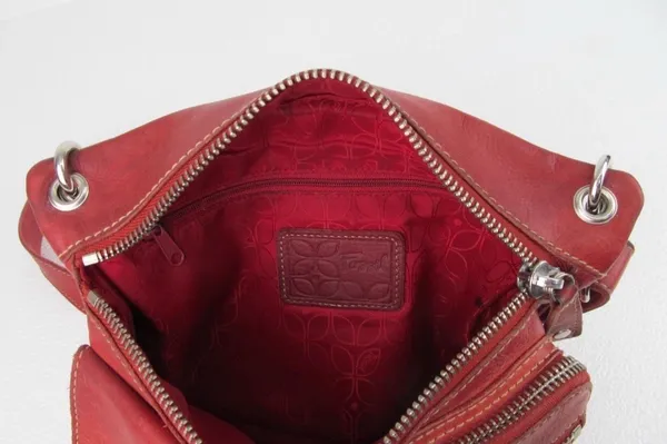 Vintage Fossil Soft Leather Sutter Crossbody Bag Women’s Everyday Purse Pink - Image 5