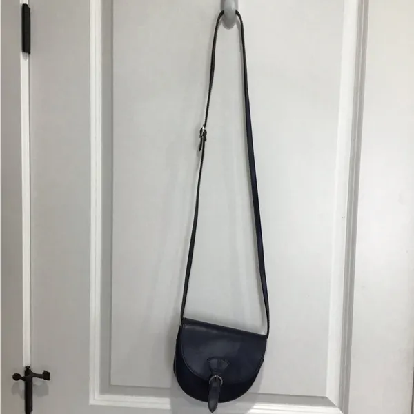 Made In Italy Crossbody Bag Handcrafted Italian Leather Handbag Blue - Image 6