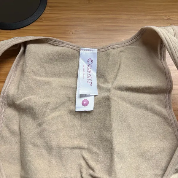 Shapermint Curveez Large Nude Seamless Tank Top Essential Open Bust Compression Tan - Image 6