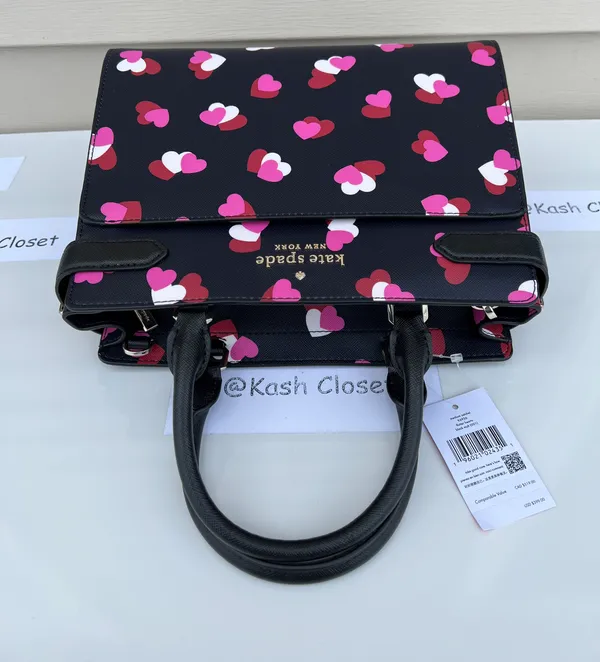 Kate Spade staci heart print medium satchel - Image 7