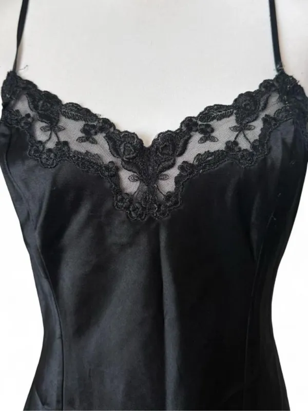 Victoria’s Secret Black Slip Dress - Image 2