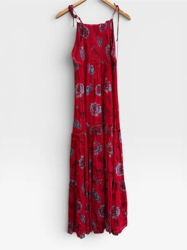 Free People Intimately Smocked Floral Tiered Dress - Image 5