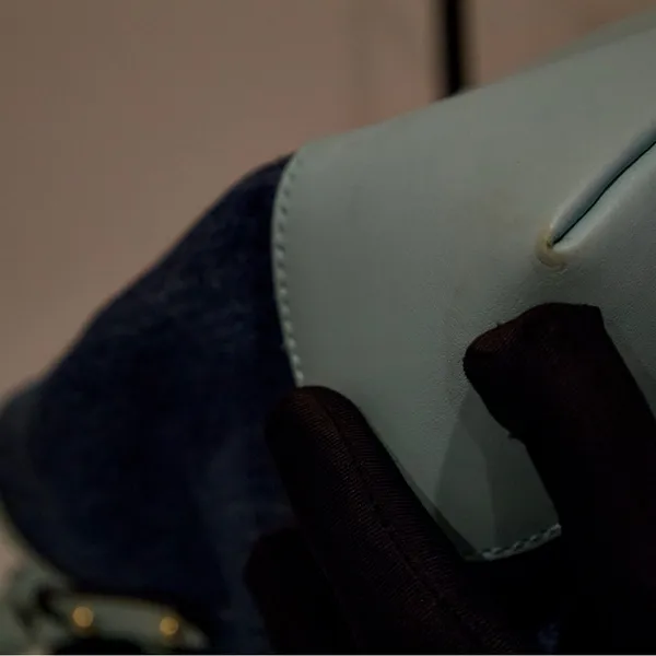 Gucci Denim and Light Blue Leather Shoulder Bag - Image 5