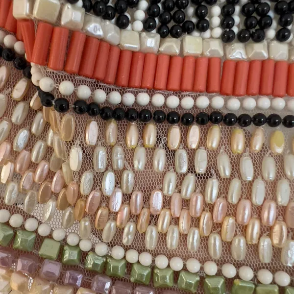 Zara Full Beaded Mini Skirt - Image 3