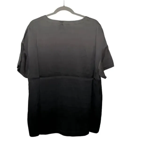 Badgley Mischka Ombre Grey Loungewear Silk top (Size Medium) - Image 3