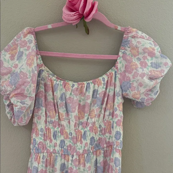 Trixxi Floral Pink and Purple Dress - Image 5