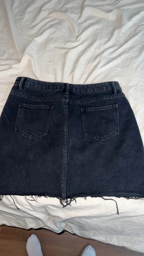 Black Denim Skirt Shein - Image 2