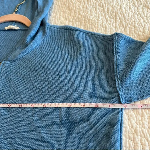 ✨ Garage Women’s Blue Zip‎ Up Sweater Hoodie Small - Image 10