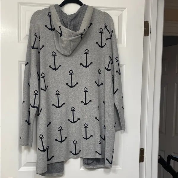 Verve Ami Gray Anchor Cardigan - Image 6