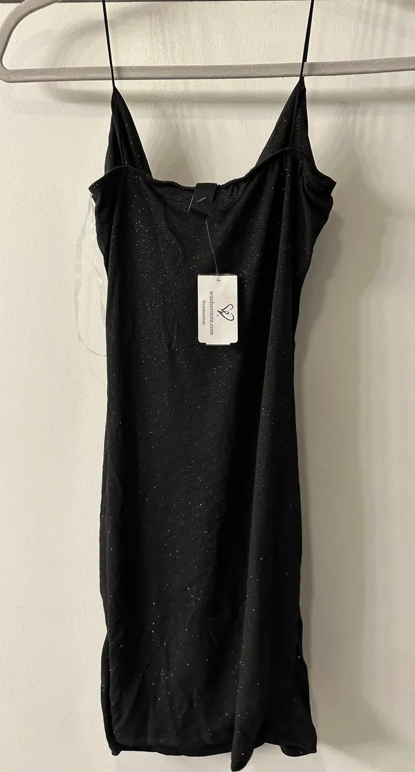 Windsor Black Mini Dress - Image 2