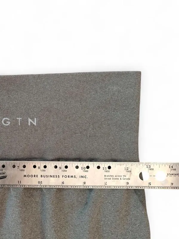 NVGTN Grey Contour High Waisted Seamless Leggings XS - Image 3
