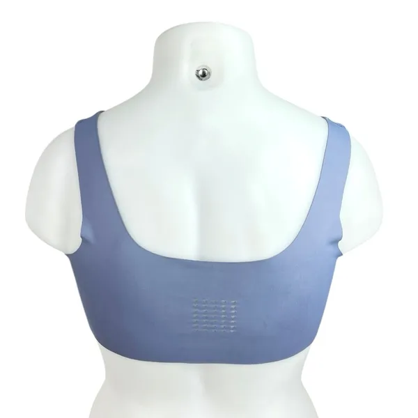 Gymshark Women's Blue Sleeveless Activewear Workout Sports Bra Crop Tank Top M - Image 2