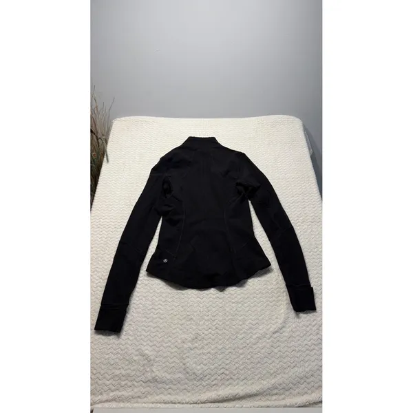 Lululemon Define Jacket Black Size 6 Full Zip Luon Activewear Yoga Coat 4675 - Image 3