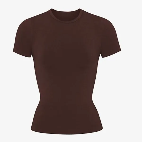 Nwt Skims Soft Smoothing T-Shirt In Cocoa L - Image 2