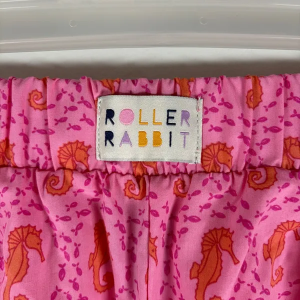 Roller Rabbit for Target Pink Seahorse Pajama Shorts Scalloped Hem Womens Medium - Image 3