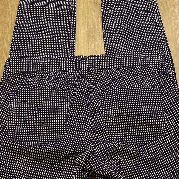 J.Crew Toothpick 29” Waist Navy White Print Skinny Ankle Jeans 26” Inseam - Image 2
