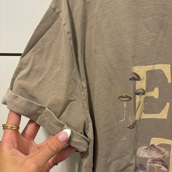 Anthropologie Malai Earth Brown Oversized Tee - Image 6