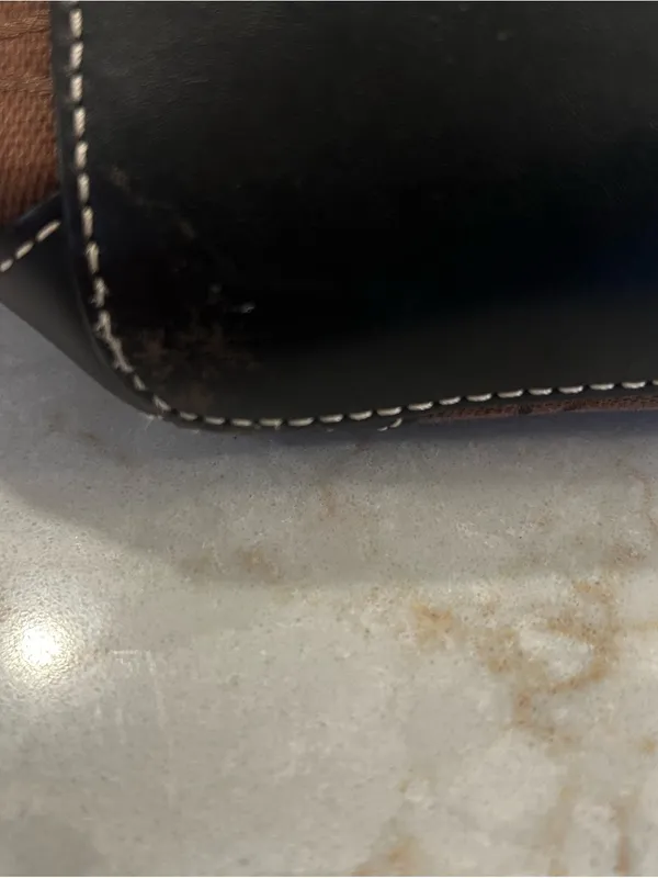 Coach Signature Canvas & Large Brown Bucket/Hobo Bag G15-6083 - Image 9