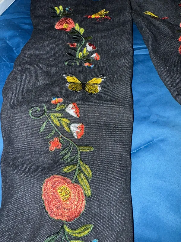 Over-The-Knee Cape Robbin Boots Denim embroidered (tigh high) - Image 3