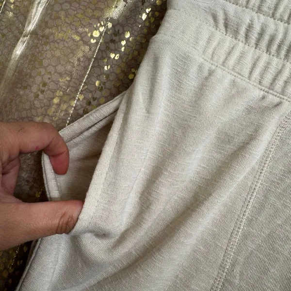 The Sweatshirt Project Ivory Cream Soft Lounge Sleep Pajama Pants Small NWT - Image 6
