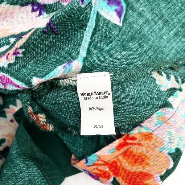 World‎ Market Womens Addy Tunic Top Blouse S/M Tropical Floral Swing Feminine - Image 9