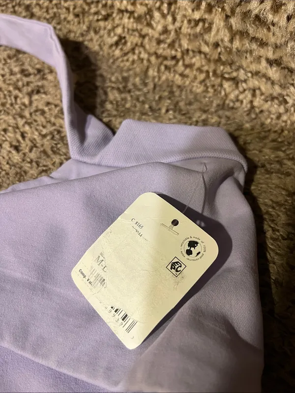 Free People Pale Lavender Sports Bra - Image 3