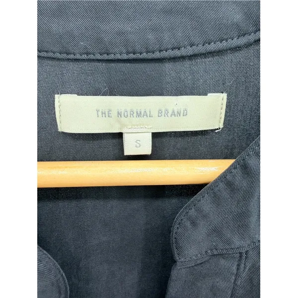 The Normal Brand Sueded Costa Romper S Black Lyocell Utility Drawstring Pocket M - Image 3