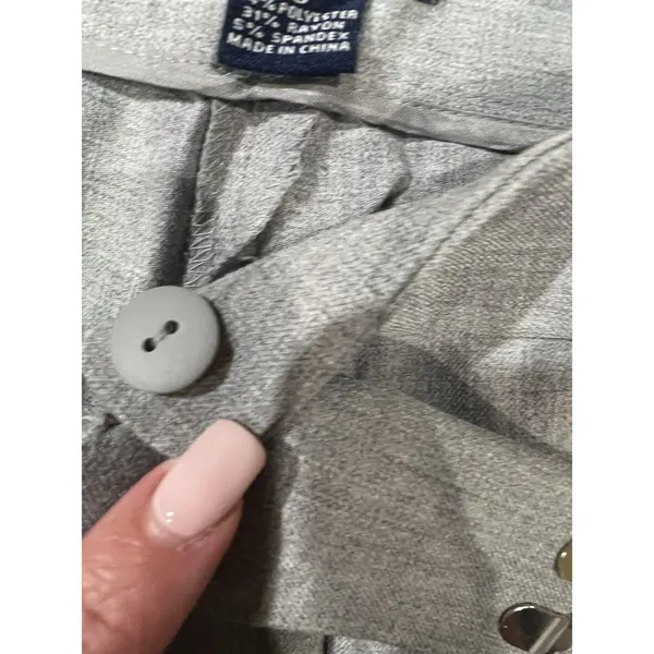 Ann Taylor Dress Pants Womens Straight Gray Trousers Slacks Business Size 8 - Image 8
