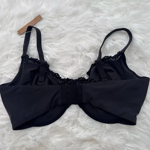 Skims Fits Everybody Lace Demi Underwire Bra Onyx Size 40H - Image 5