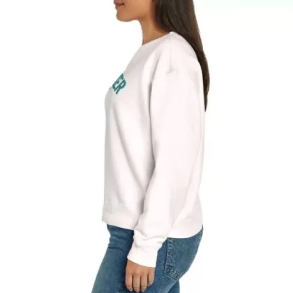 Wildfox Overthinker graphic Relaxed Fit French Terry crewneck funny sweatshirt L - Image 3