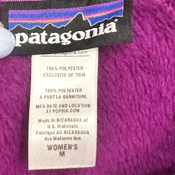 Patagonia Women's Medium Lightweight Synchilla Eggplant Snap T Fleece Pullover - Image 7