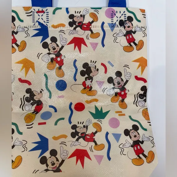 Disney Mickey‎ Mouse Mini Reusable White Gift Bags with Handles - Image 3