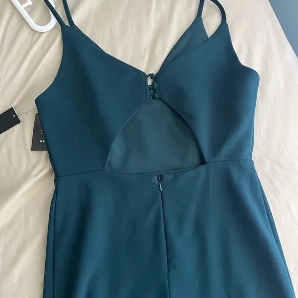 NEW Lulu’s Elegant Forest Green Evening Gown - Image 4